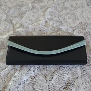JACQUES VERT Vintage Leather Clutch/Shoulder Bag, Detachable Long Strap, Italy